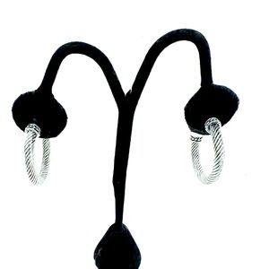New high quality Elegant Silver Hoop Earrings